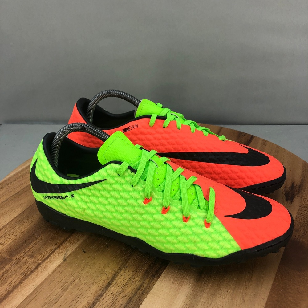 Nike Neon Green and Bright Orange Athletic Shoes